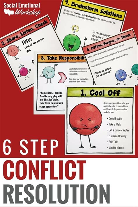 Teaching Conflict Resolution Skills In 6 Easy Steps Social Emotional Workshop