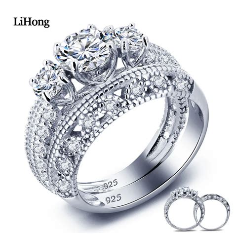Aliexpress Com Buy Luxury Brand Jewelry 100 925 Sterling Silver Ring