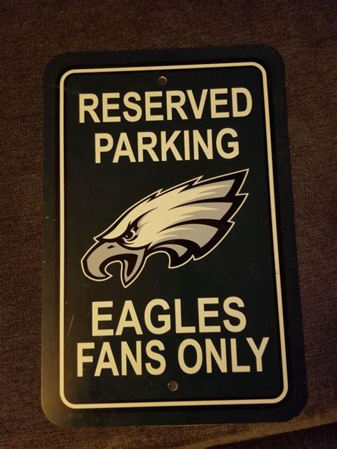 Philadelphia eagles parking sign for sale in aston, pa