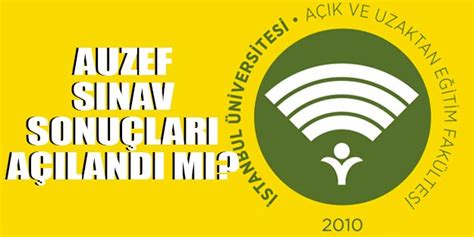 Öğrenciler haberimizde yer alan linke tıklayabilir ve kullanıcı adı ve şifrelerini ilgili alanlara girerek auzef sınav. AUZEF açık öğretim ara vize sınav sonuçları son dakika ...