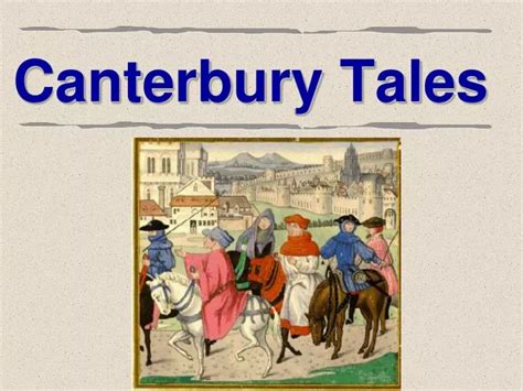 Ppt Canterbury Tales Powerpoint Presentation Free Download Id1090888