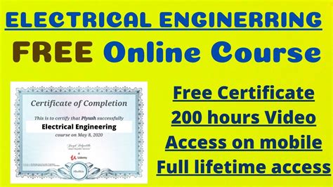 Electrical Engineering Fundamentals Course Ubicaciondepersonascdmxgobmx