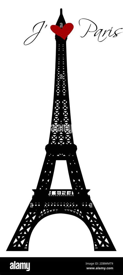 Eiffel Tower France Paris Landmark Illustration Stock Photo Alamy