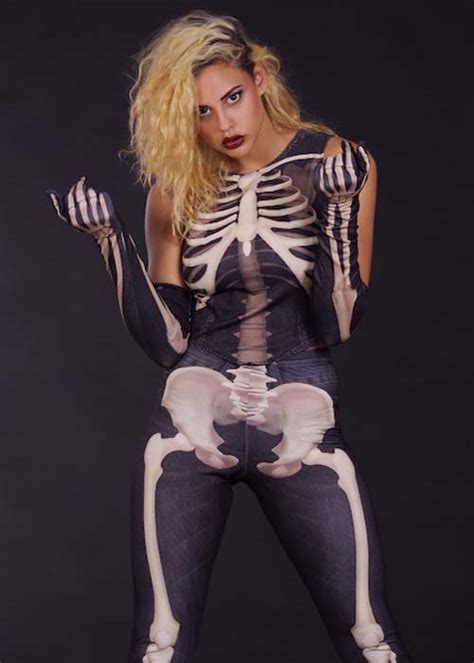 Womens Cute Skeleton Girl Costume