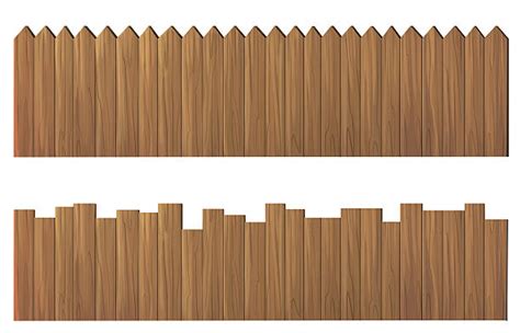 Royalty Free Cartoon Of The Wood Fence Texture Clip Art Vector Images