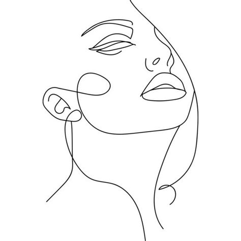One Line Drawing Of Face Kulturaupice
