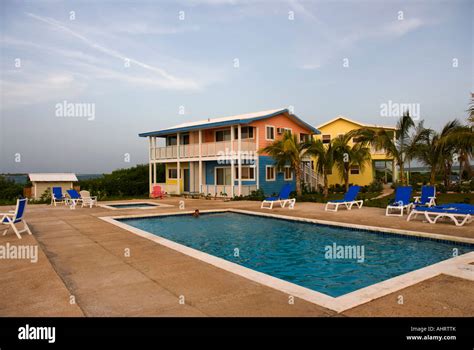 Pool At Winterhaven Resort Clarence Town Long Island Bahamas Stock