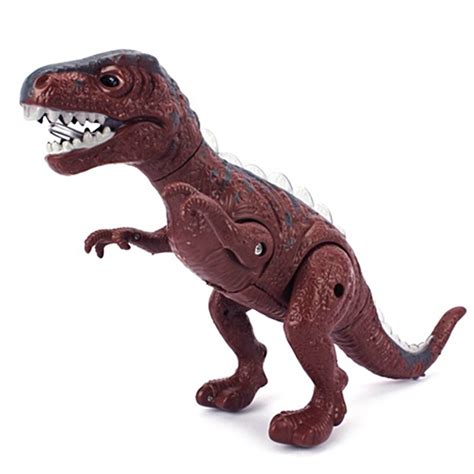 Dinossauro Brinquedo Eletrônico Acende Luz Anda E Faz Som R 12090
