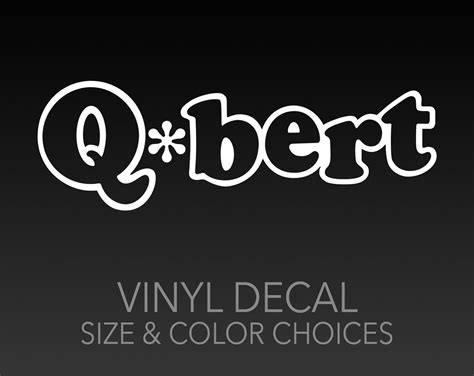 Q Bert Classic Arcade Video Game Vinyl Car Window Decal Etsy