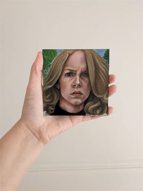 Laurie Strode Halloween Pencil Drawing Etsy