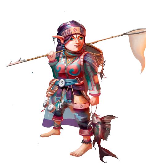 F Gnome Monk Fishing Community Patrol Fantasy Races Fantasy Rpg