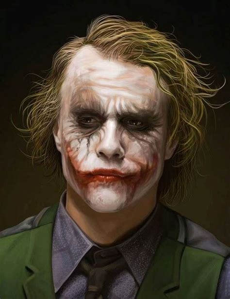 Fan art Joker - Heath Ledger - Batman The Dark Knight #Joker #Batman #