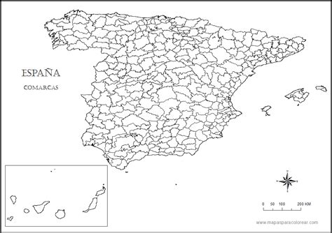 Mapas De España Para Colorear