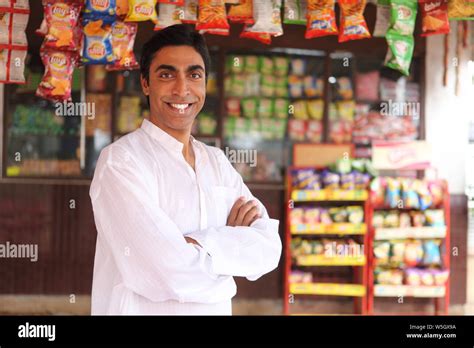 Indian Shopkeeper Smiling High Resolution Stock Photography And Images