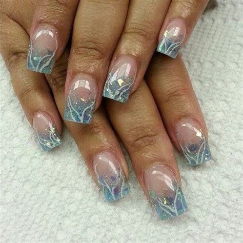 Nail tools and transfers that give you the look you always wanted ? Arctic blue..#KimsKieNails (With images) | Pretty nail ...