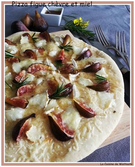 Pizza figue chèvre miel Quiches Vegetable Pizza Camembert Cheese