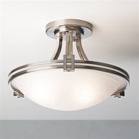 The fabulous fittings found in our kitchen lighting range come in a wide variety of shapes, sizes, and styles, which means there is these brilliant kitchen ceiling lights offer a wide and practical spread of lighting to your home, making them an ideal addition to any household. Possini Euro Deco 16" Wide Brushed Nickel Ceiling Light ...