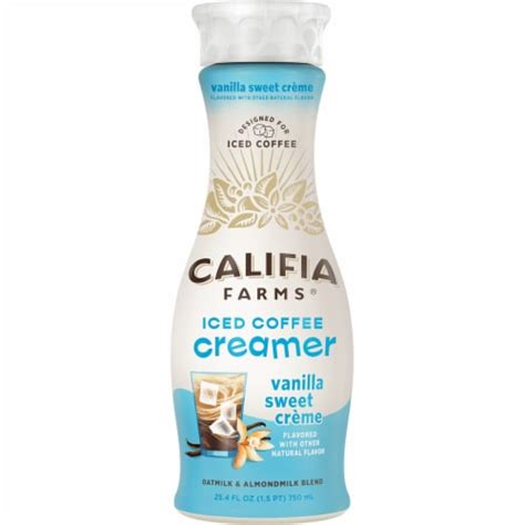 Califia Farms Vanilla Sweet Crème Iced Café Mixer Iced Coffee Creamer fl oz Kroger