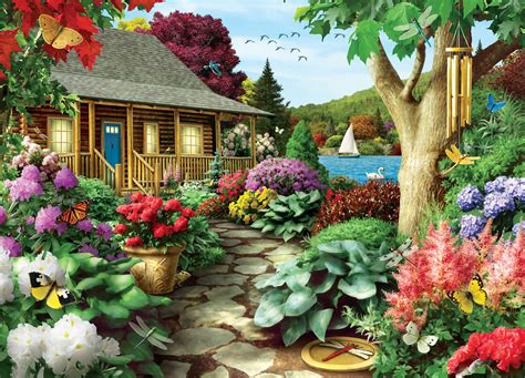 Dragonfly Garden 1000pc Jigsaw Puzzle By Masterpieces Diamond