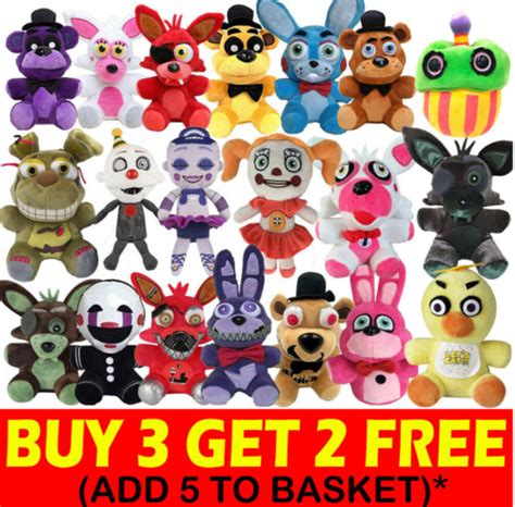 FNAF Five Nights At Freddy S Plush Doll Plushies Toy Teddy Glamrock Sundrop Moon EBay