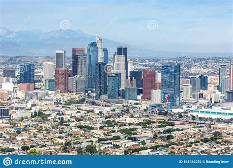 Downtown Los Angeles Skyline City Buildings Cityscape Aerial View