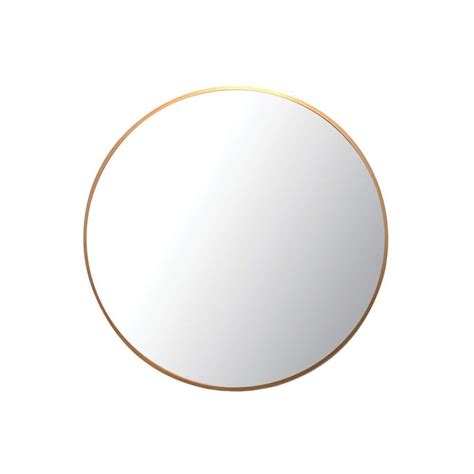 Mirrorize Canada Round Goldcopper Bathroom Metal Framed Decorative