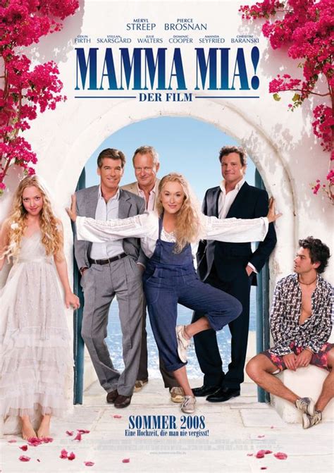 Аманда сайфред, мэрил стрип, пирс броснан и др. Mamma Mia! (2008) Poster #1 - Trailer Addict