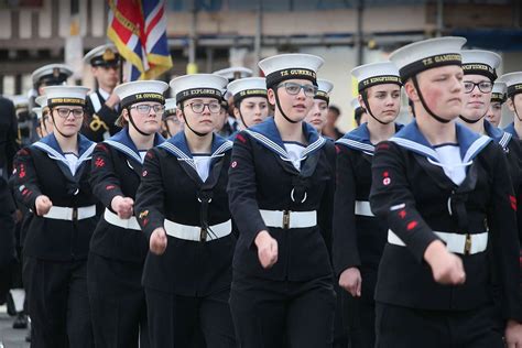Sea Cadets March Through Stratford Marking Trafalgar Day