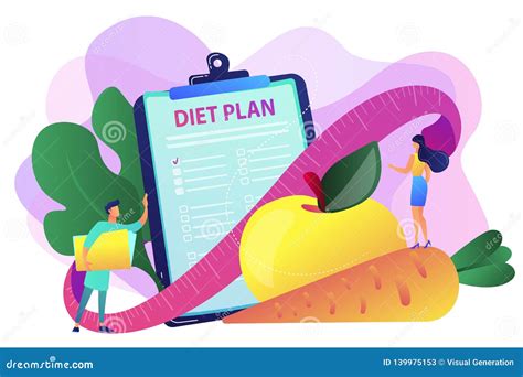 Nutrition Diet Concept Vector Illustration Stock Vector Illustration