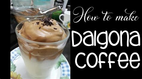 Easy Dalgona Coffee Recipe Youtube