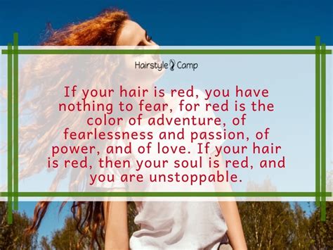 25 Inspiring Red Hair Quotes For Your Instagram Caption Hairstylecamp