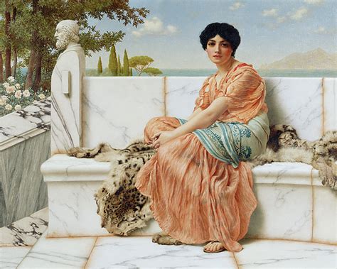 Reverie In The Days Of Sappho By John William Godward Jigsaw Puzzle By John William Godward
