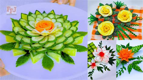 5 Vegetable Arts Designing And Carving As Beautiful Lifehacks Youtube
