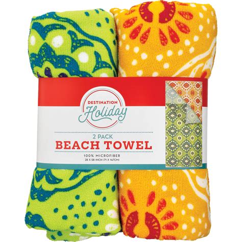 Destination Holiday Medallion Print Summer Beach Towels Orangegreen