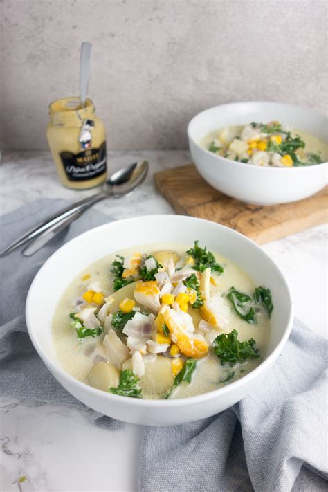 The ultimate comfort food on freezing winter days. Smoked Haddock Potato Chowder 6 - A Dash of Ginger