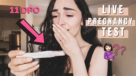 11 Dpo Live Pregnancy Test 2021 Youtube