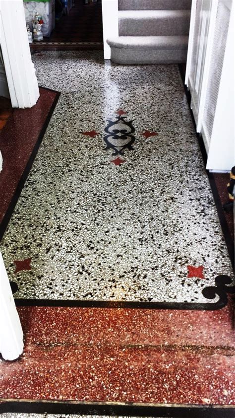 Restoring An Old Terrazzo Floor Stone Cleaning And Polishing Tips For