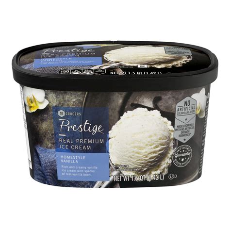 Prestige Real Premium Ice Cream Homestyle Vanilla 48 Oz Shipt