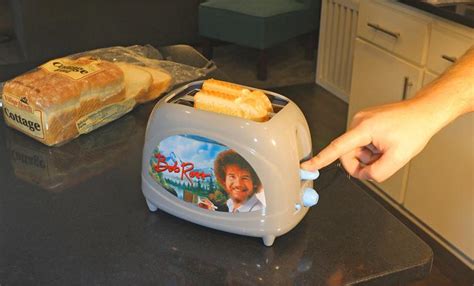 Uncanny Brands Bob Ross Toaster Toasts Bobs Iconic Face Onto Your Toast Ubicaciondepersonas