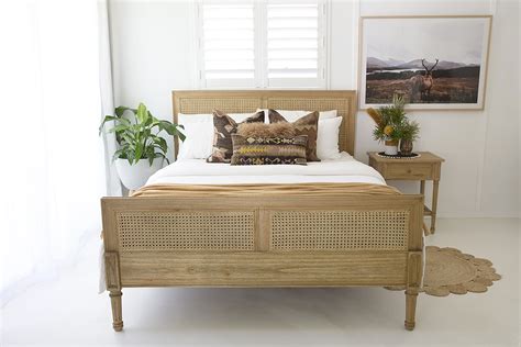 Pair it with other pieces in the collection for a coordinated look. Hamilton Cane Bed - King Size - Weathered Oak - Abide Interiors