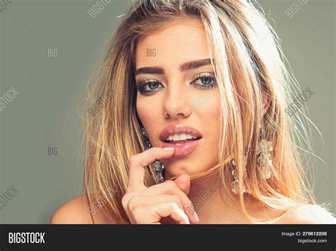girl sexy lips makeup image and photo free trial bigstock