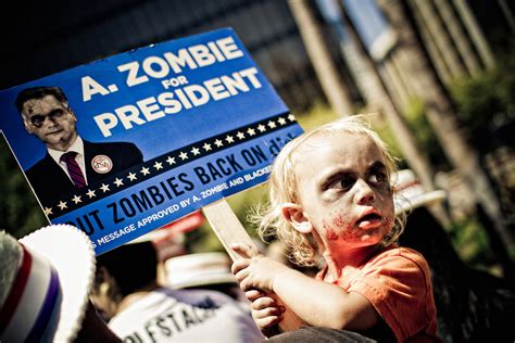 Amcs The Walking Dead Zombie For President Bus On Behance