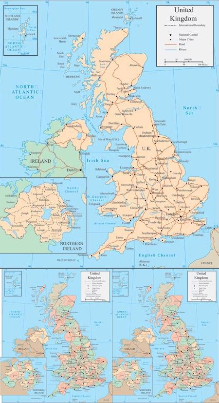 United Kingdom Vector Maps