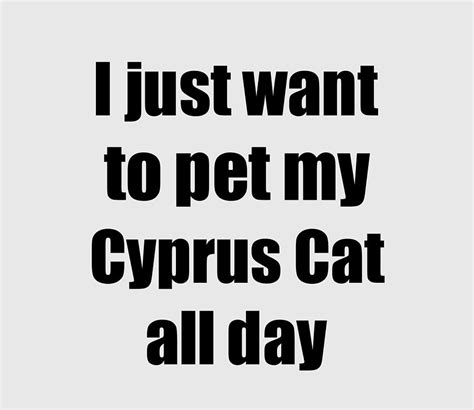 Cyprus Cat Lover Mom Dad Funny T Digital Art By Jeff Brassard