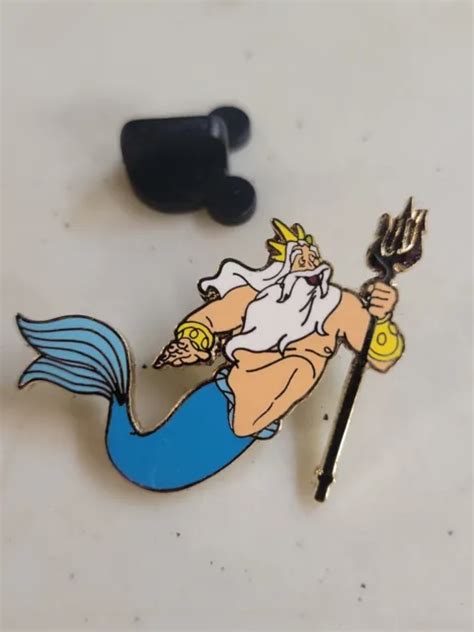 Genuine Disney The Little Mermaid King Triton With Trident Collectible
