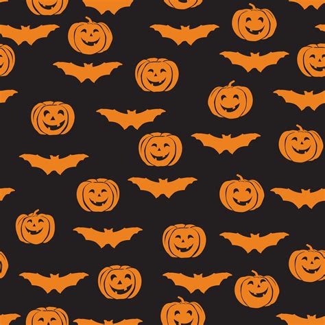 Halloween Seamless Pattern Holiday Ornamental Background With B 588996