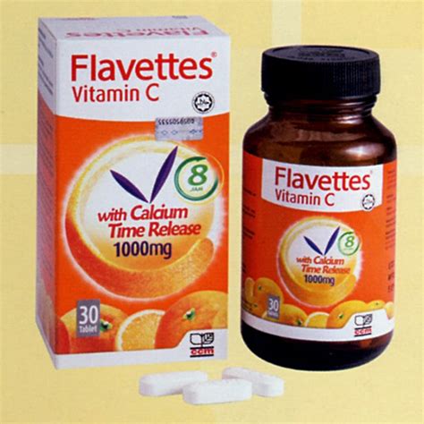 Kesimpulan, kami syorkan anda mengambil dos 500 mg. Kebaikan Flavettes Vitamin C Vital