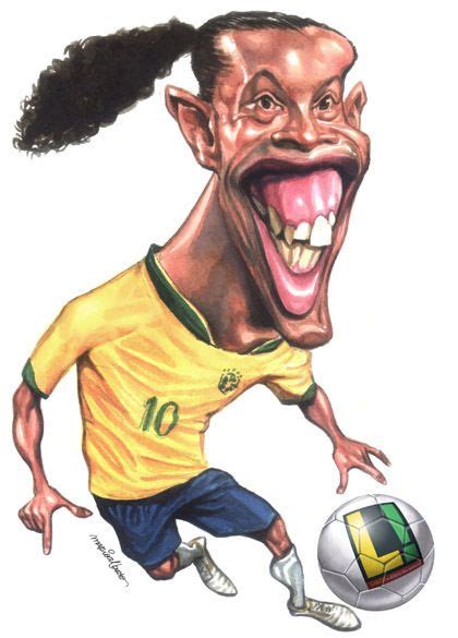 Caricaturas De Jogadores Ronaldinho Gaucho Caricaturas Caricatura