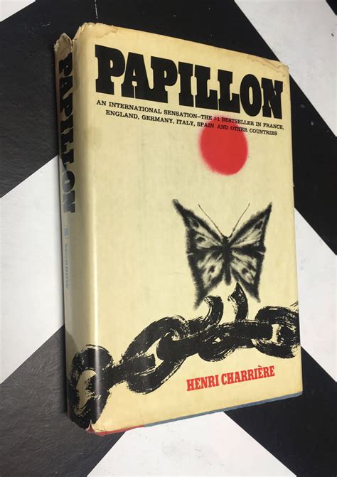 Papillon By Henri Charrière Vintage Fiction Book Hardcover 1970