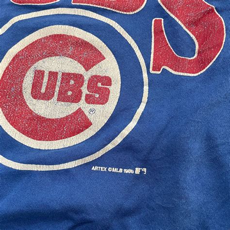 Rare Vintage Chicago Cubs Sweatshirt Mlb Baseball Club Etsy